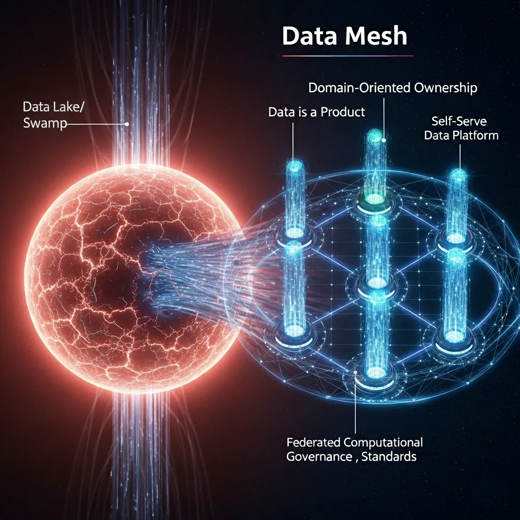 Conceptual image of the modern data landscape