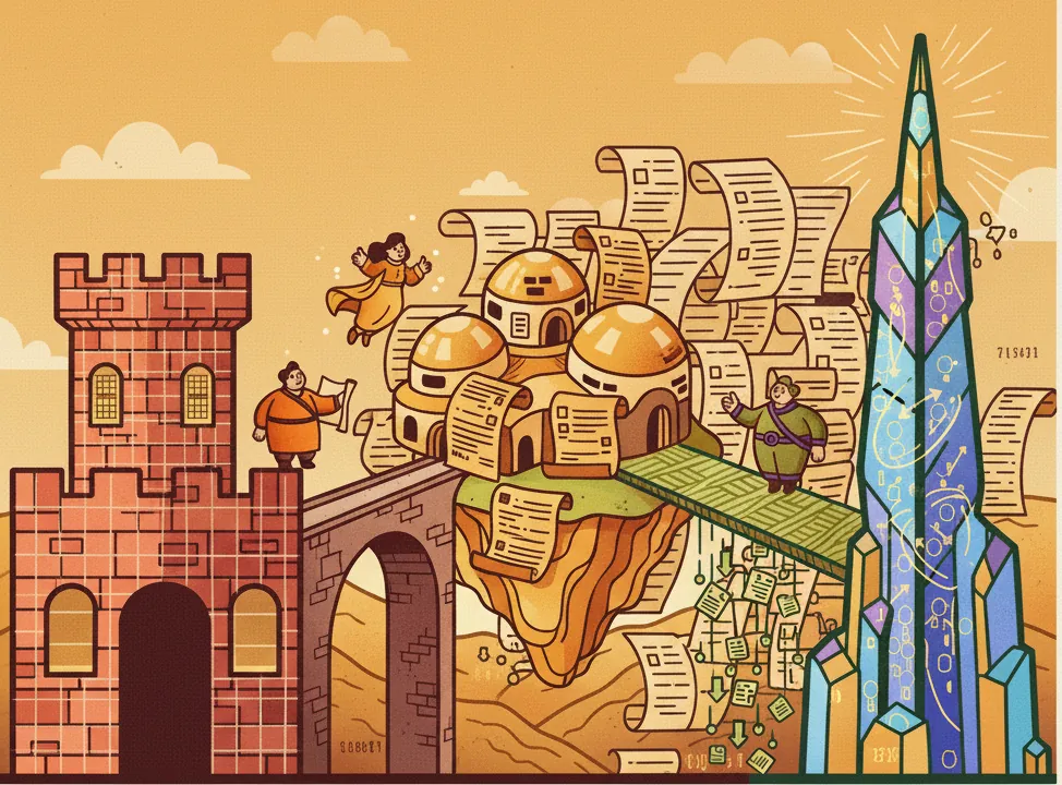 Conceptual image of different data models